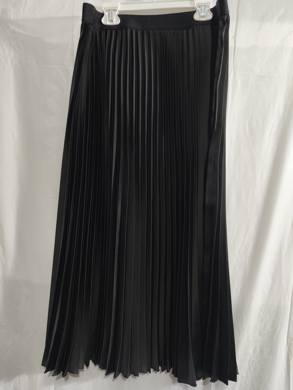 H&M Black Pleated Maxi Skirt